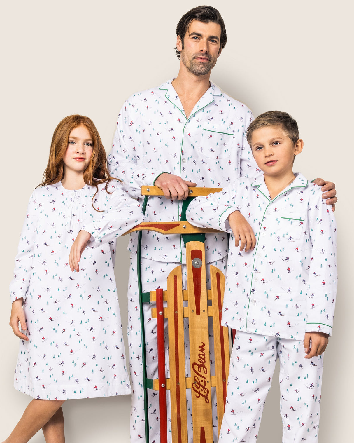 Kid's Flannel Pajama Set in Aprรจs Ski - HoneyBug