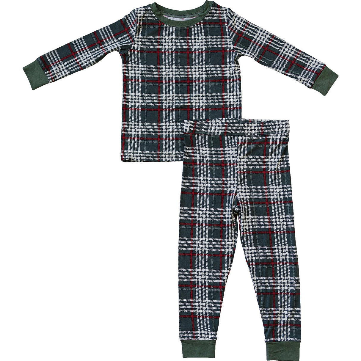 Green Plaid Bamboo Cozy Set - HoneyBug