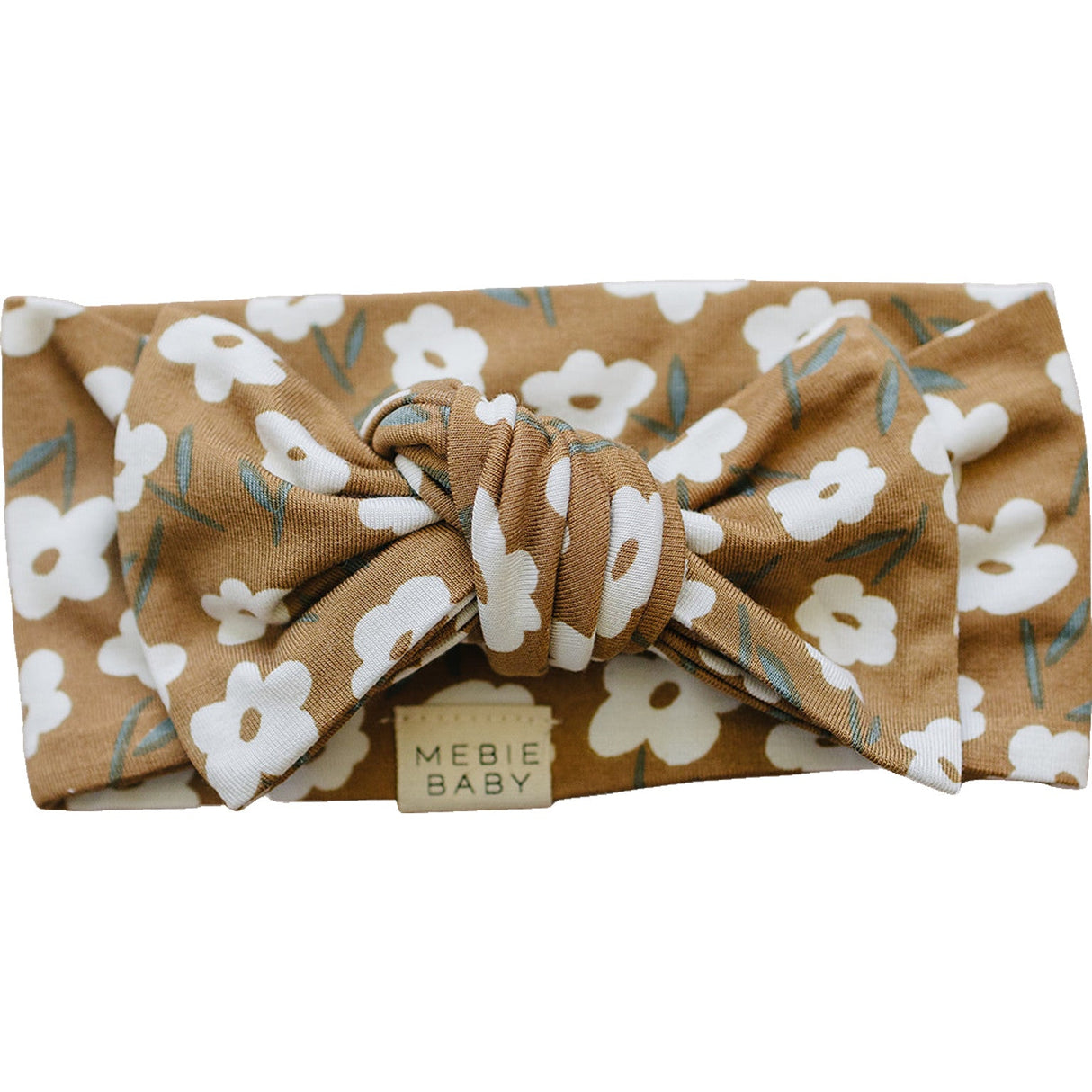 Mustard Floral Bamboo Head Wrap - HoneyBug
