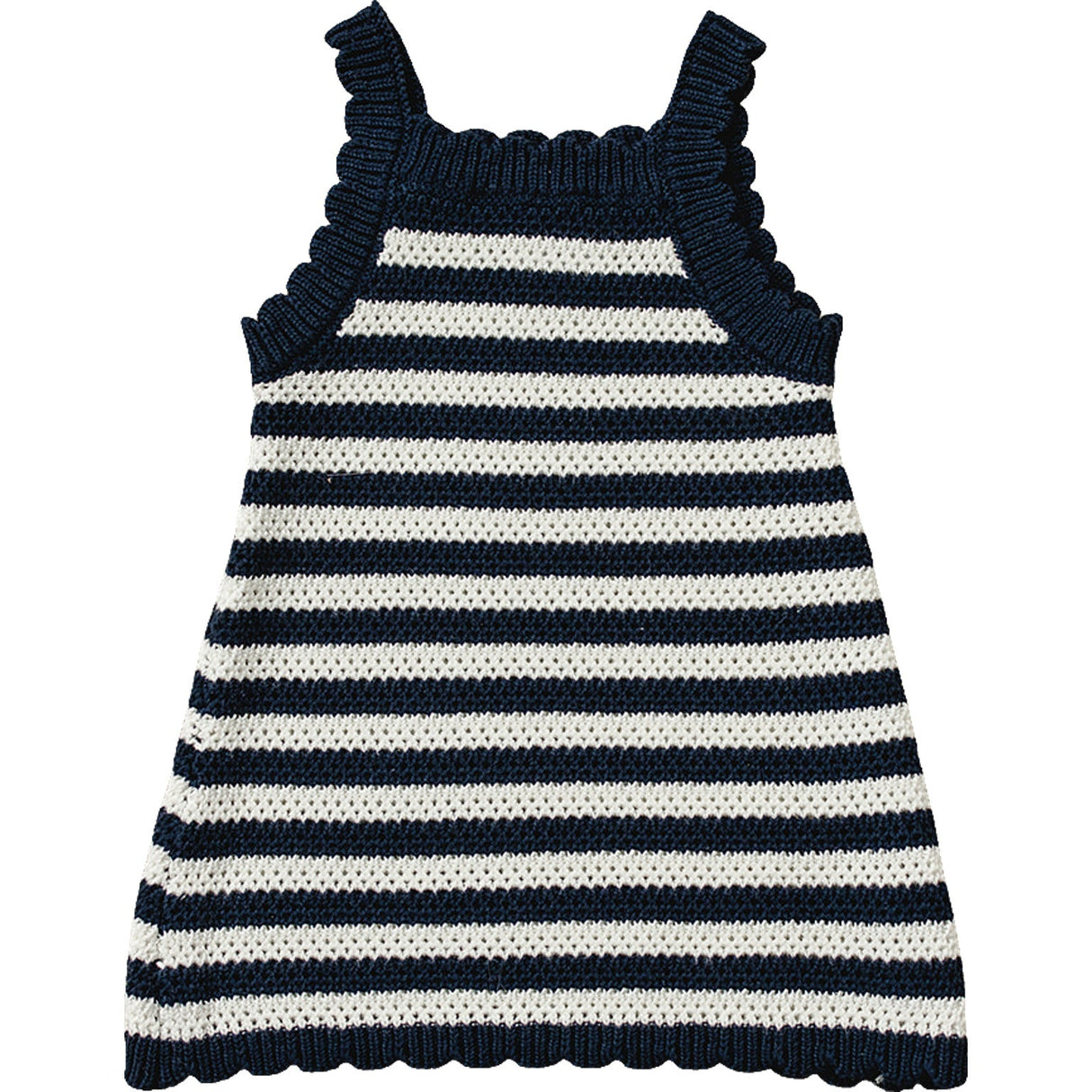 Navy Stripe Knit Tank Dress - HoneyBug