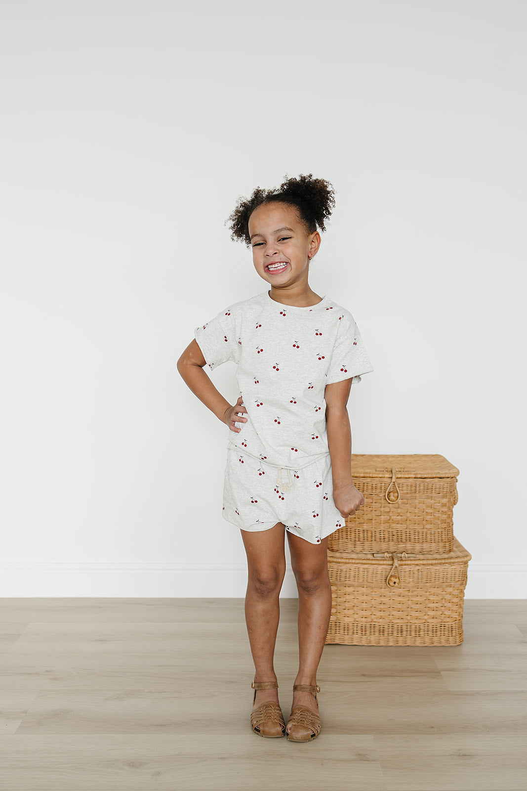 Cherries Short Set - HoneyBug