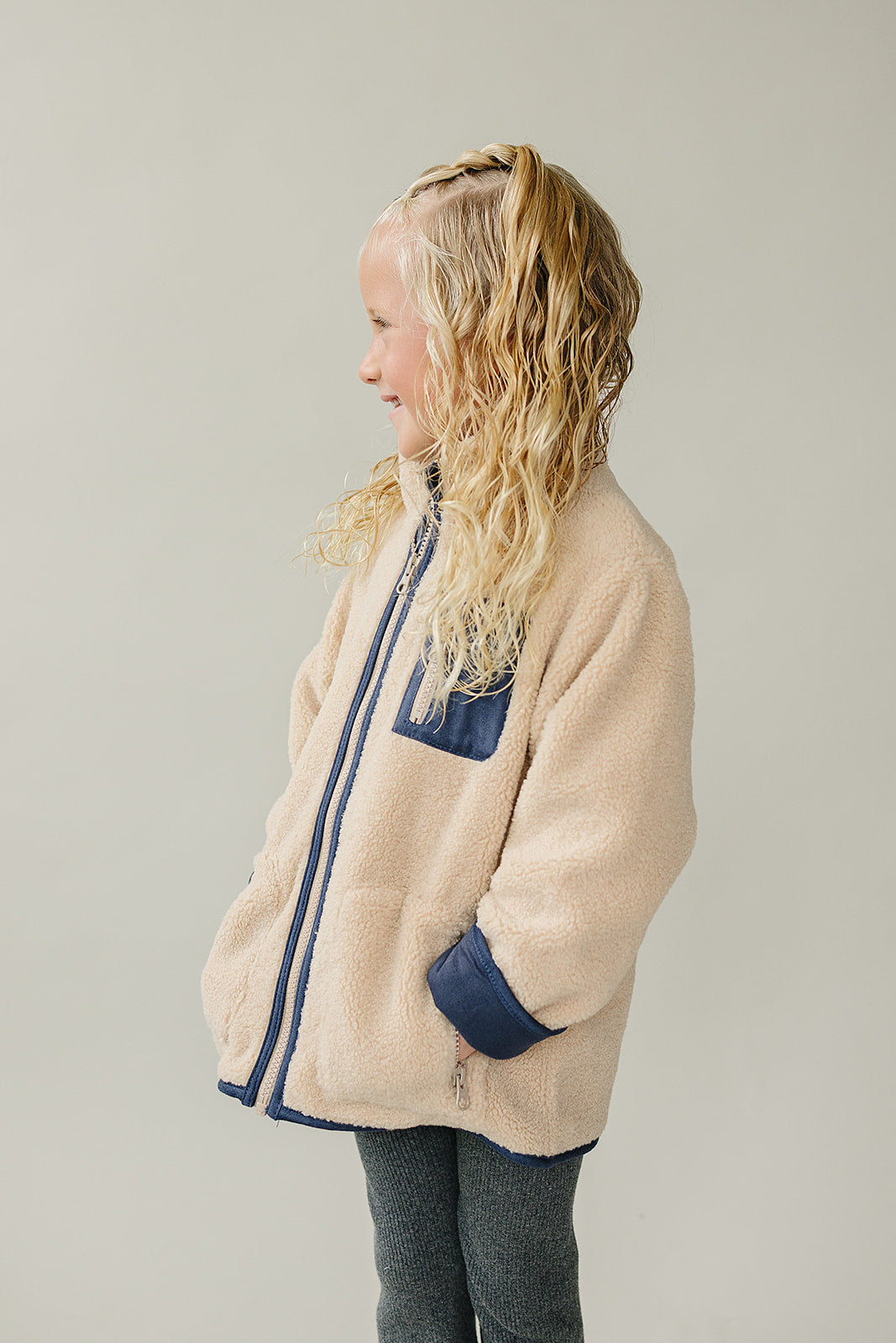 Sherpa Zip-Up Jacket - HoneyBug