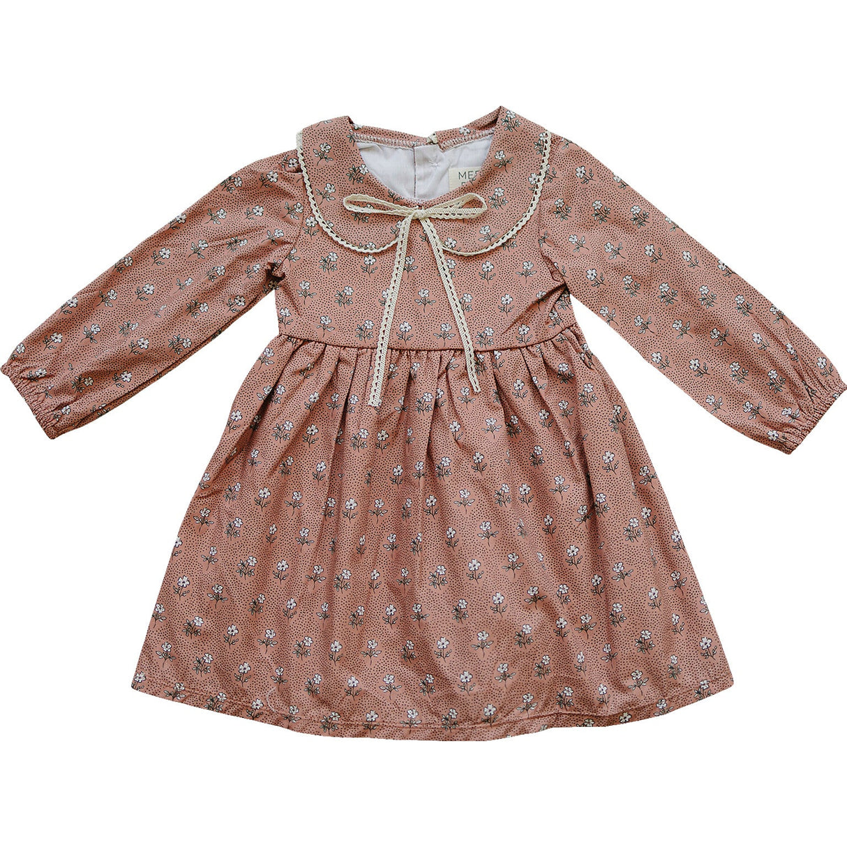 Vintage Pink Floral Dress - HoneyBug