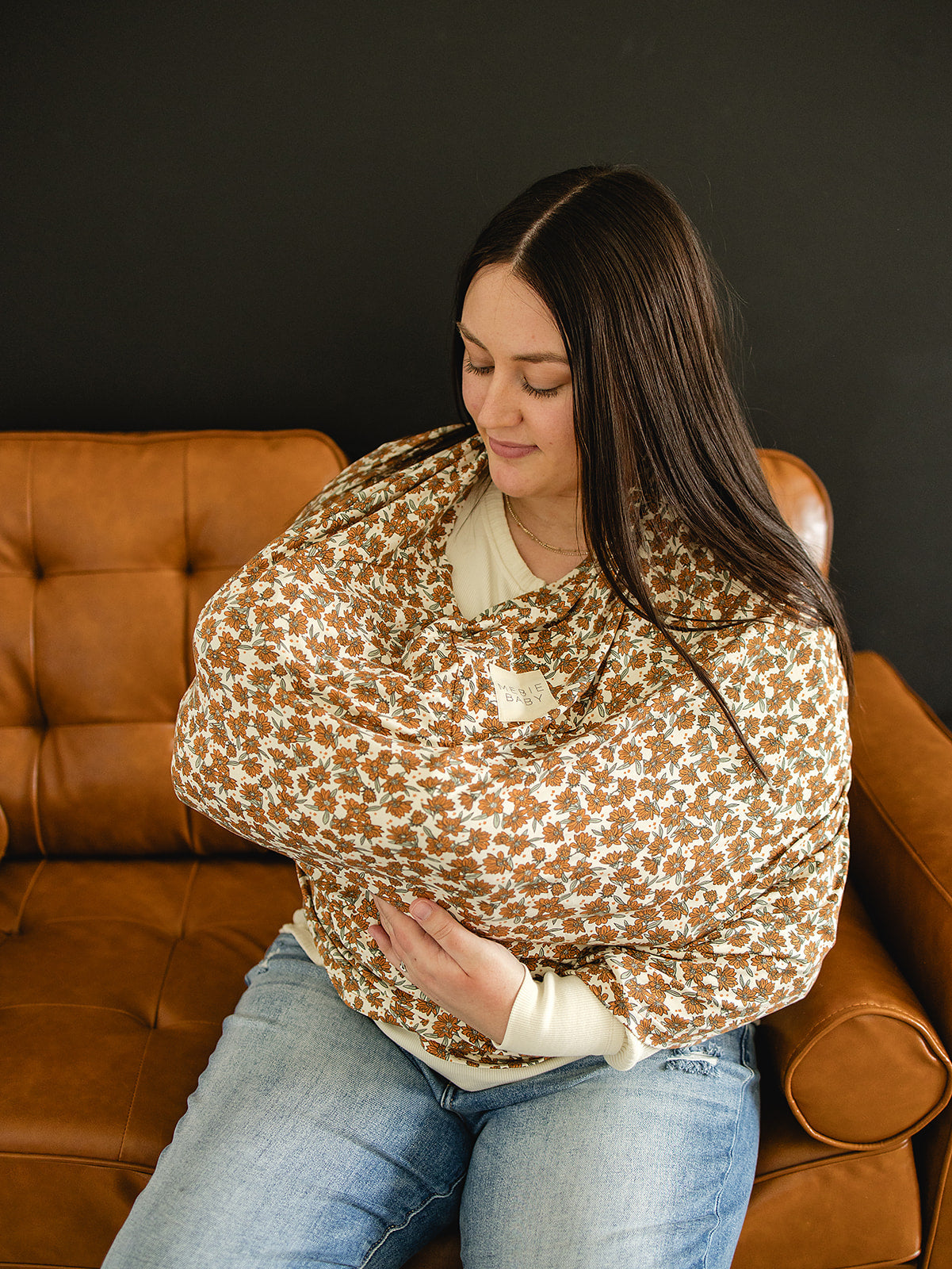 Cream Magnolia Bamboo Multi-Use Cover - HoneyBug