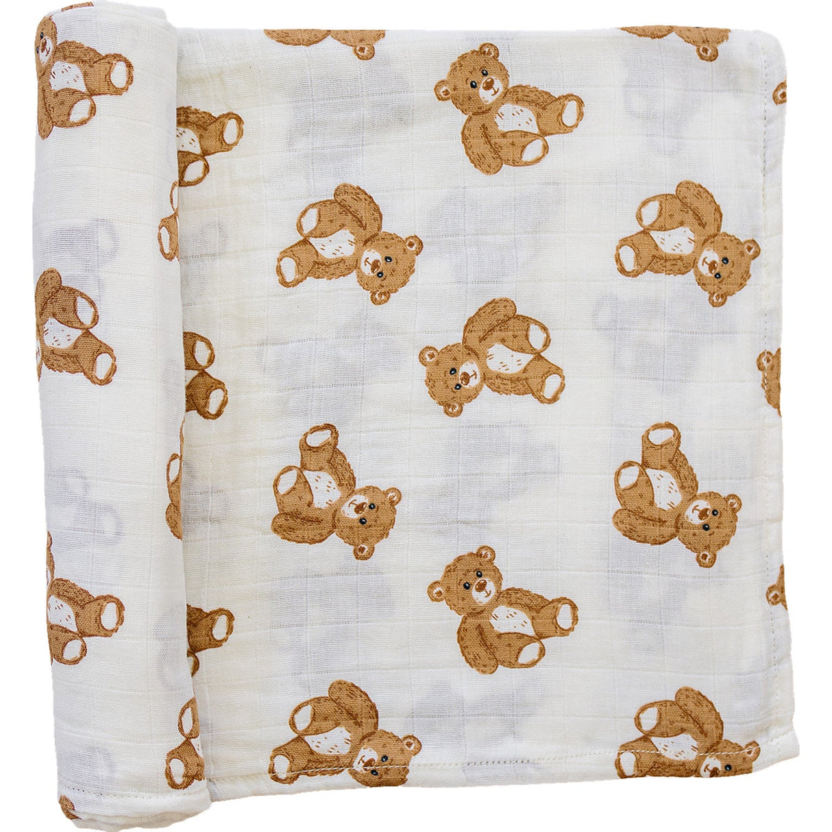 Teddy Bear Swaddle Blanket - HoneyBug