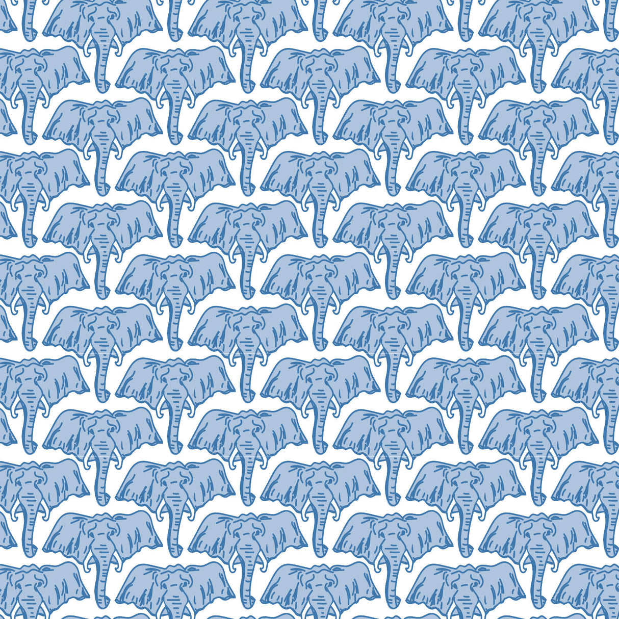 Beckett Boys' Hangout Pant - African Elephants Blue - HoneyBug