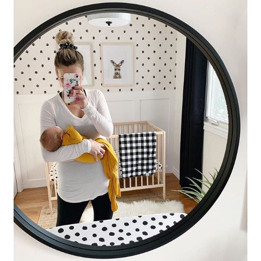 Changing Pad Cover | Cradle Sheet Set - Black & White Abstract - HoneyBug