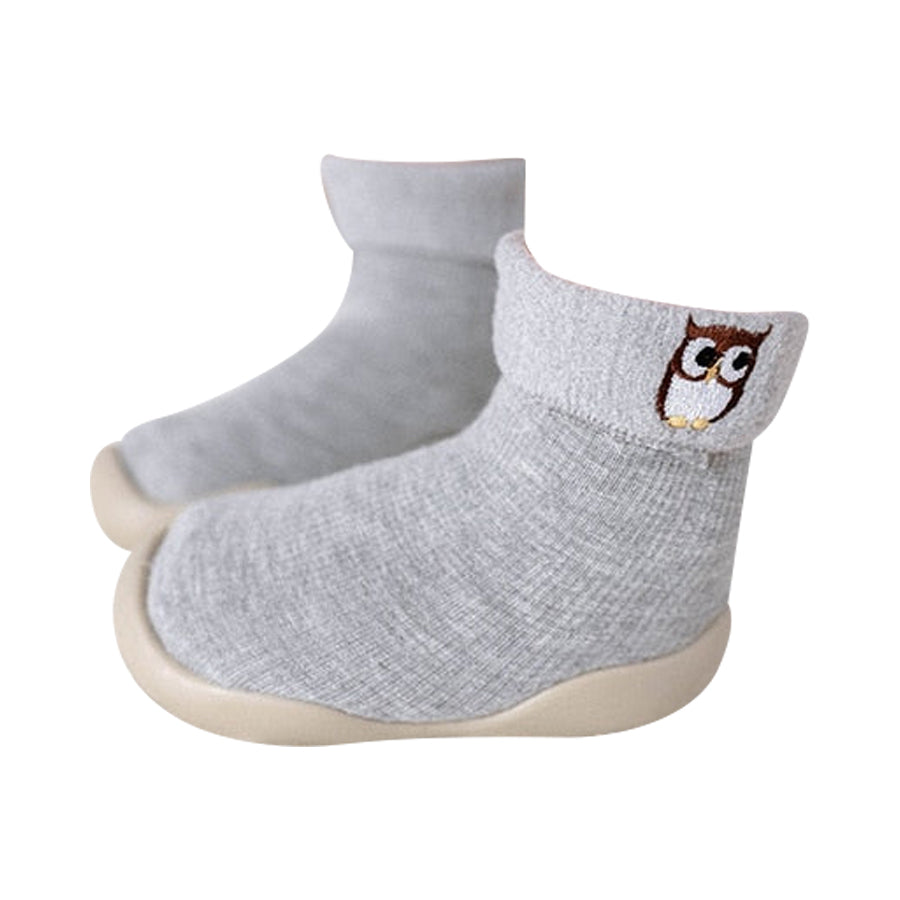 Baby Animal Sock Shoes - Owl - HoneyBug
