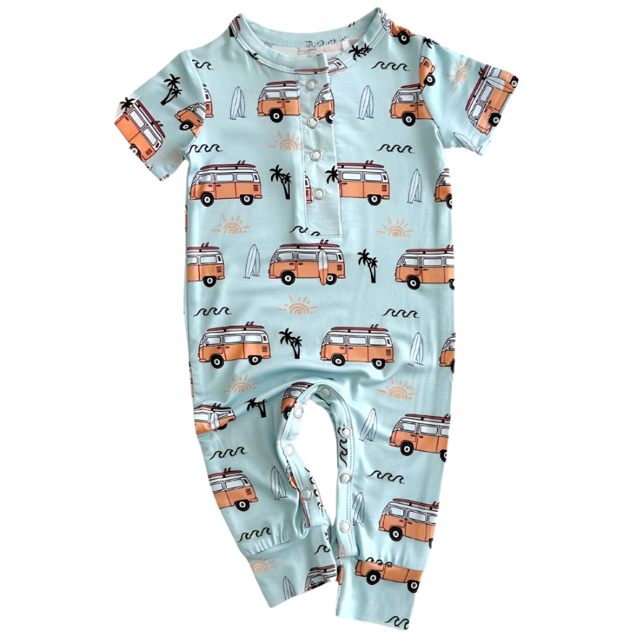 Bamboo Jumpsuit | Retro Beach - HoneyBug