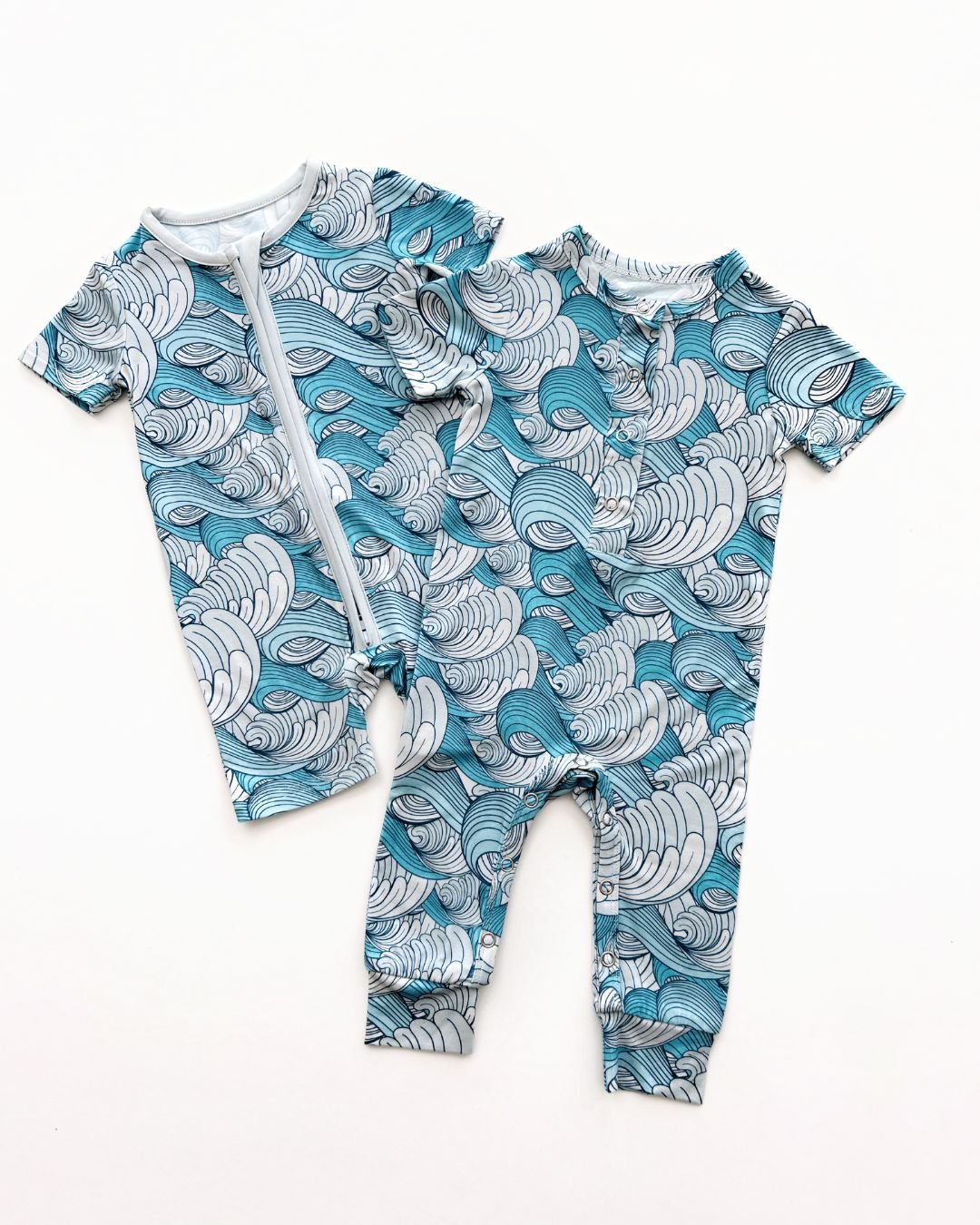 Bamboo Shorty Romper | Delmar - HoneyBug