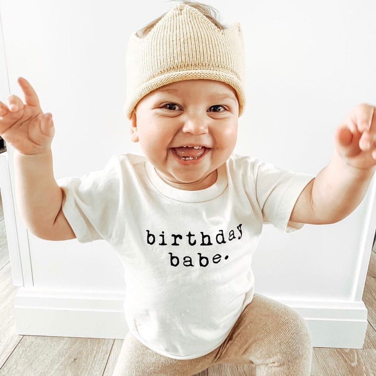 Birthday Babe Organic Cotton Kids T-shirt Short Sleeve - HoneyBug