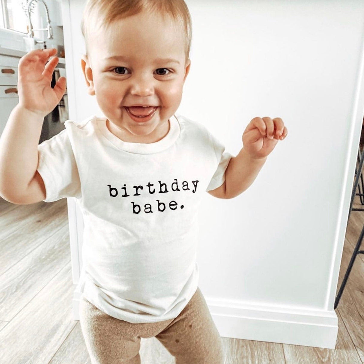 Birthday Babe Organic Cotton Kids T-shirt Short Sleeve - HoneyBug