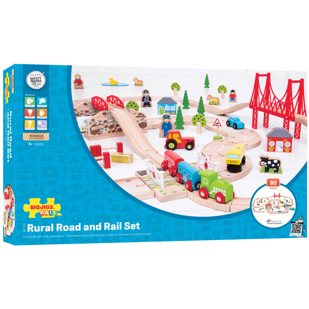Road & Rail Train Set - HoneyBug