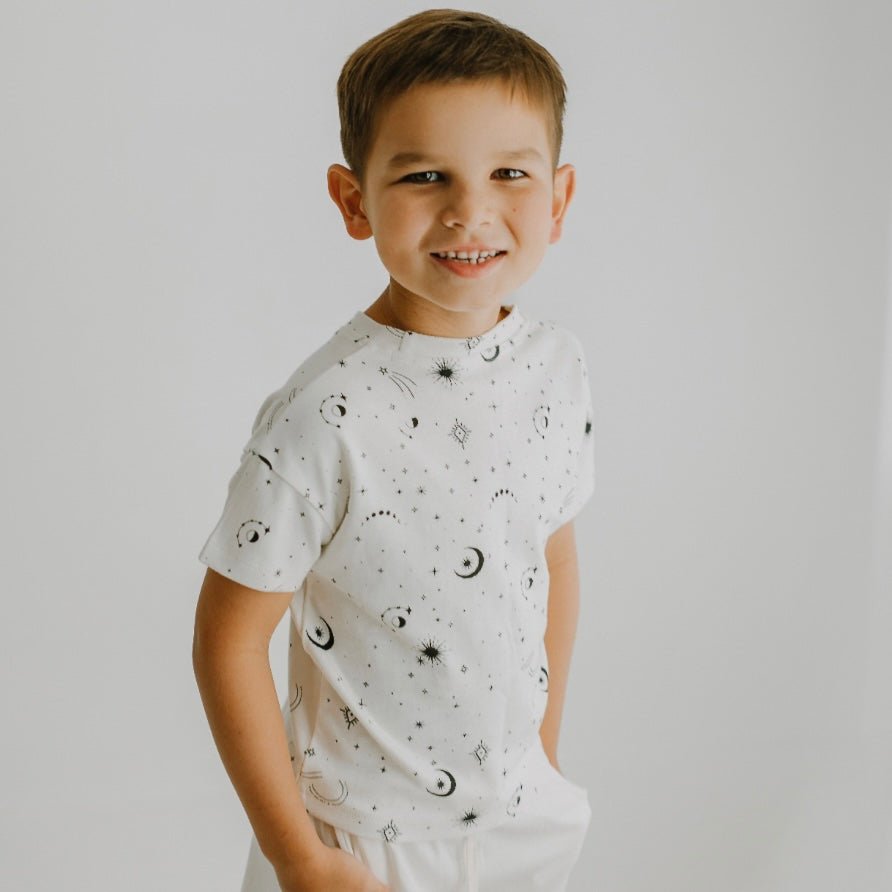 Boxy Toddler Tee | celestial - HoneyBug