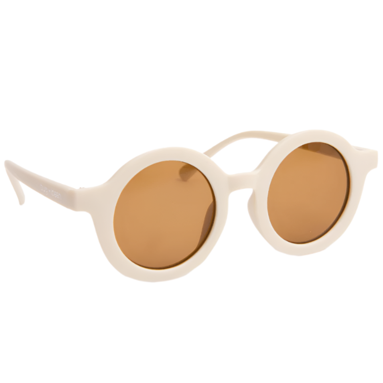 Recycled Plastic Sunglasses - Buttercream - HoneyBug