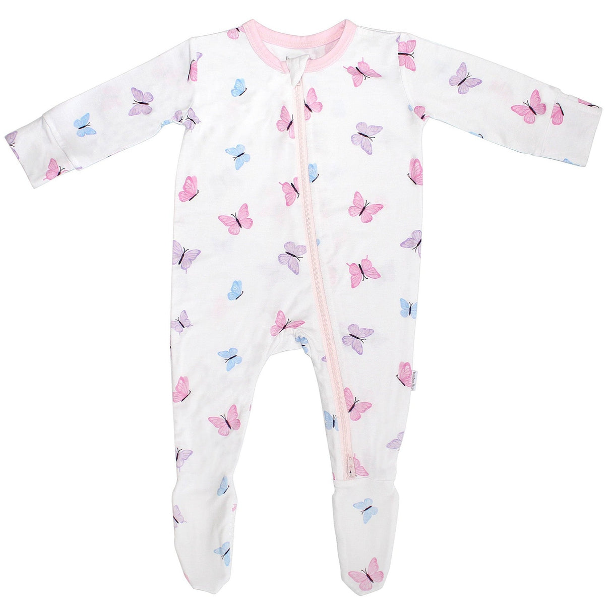 Butterfly Zippered Footie - HoneyBug