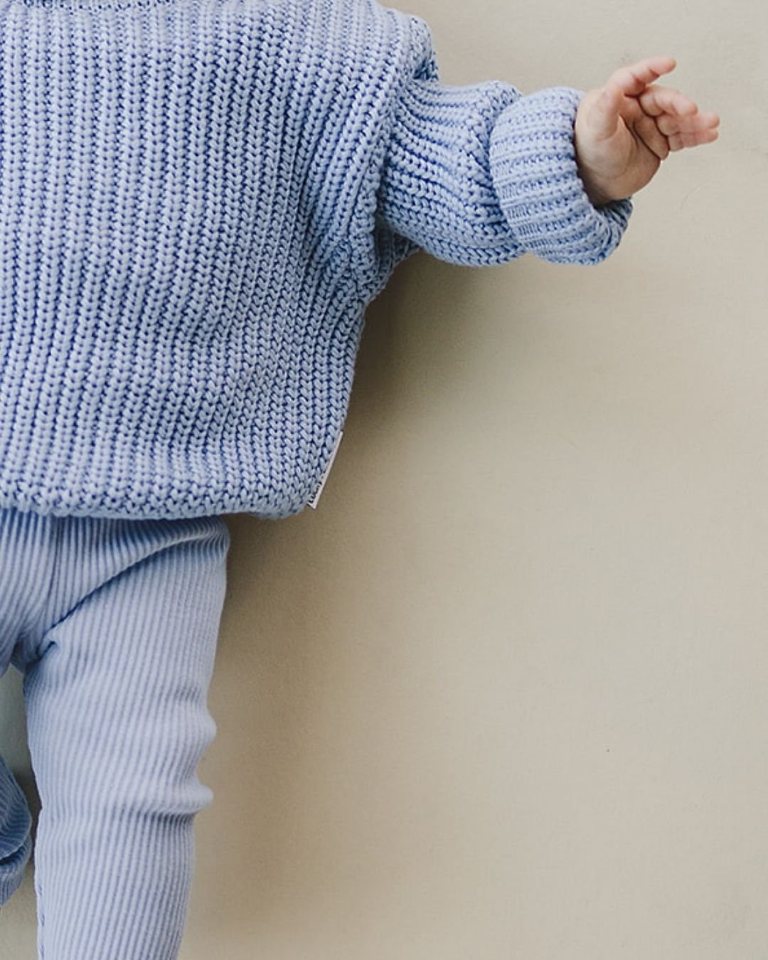 Chunky Knit Sweater | Blue - HoneyBug
