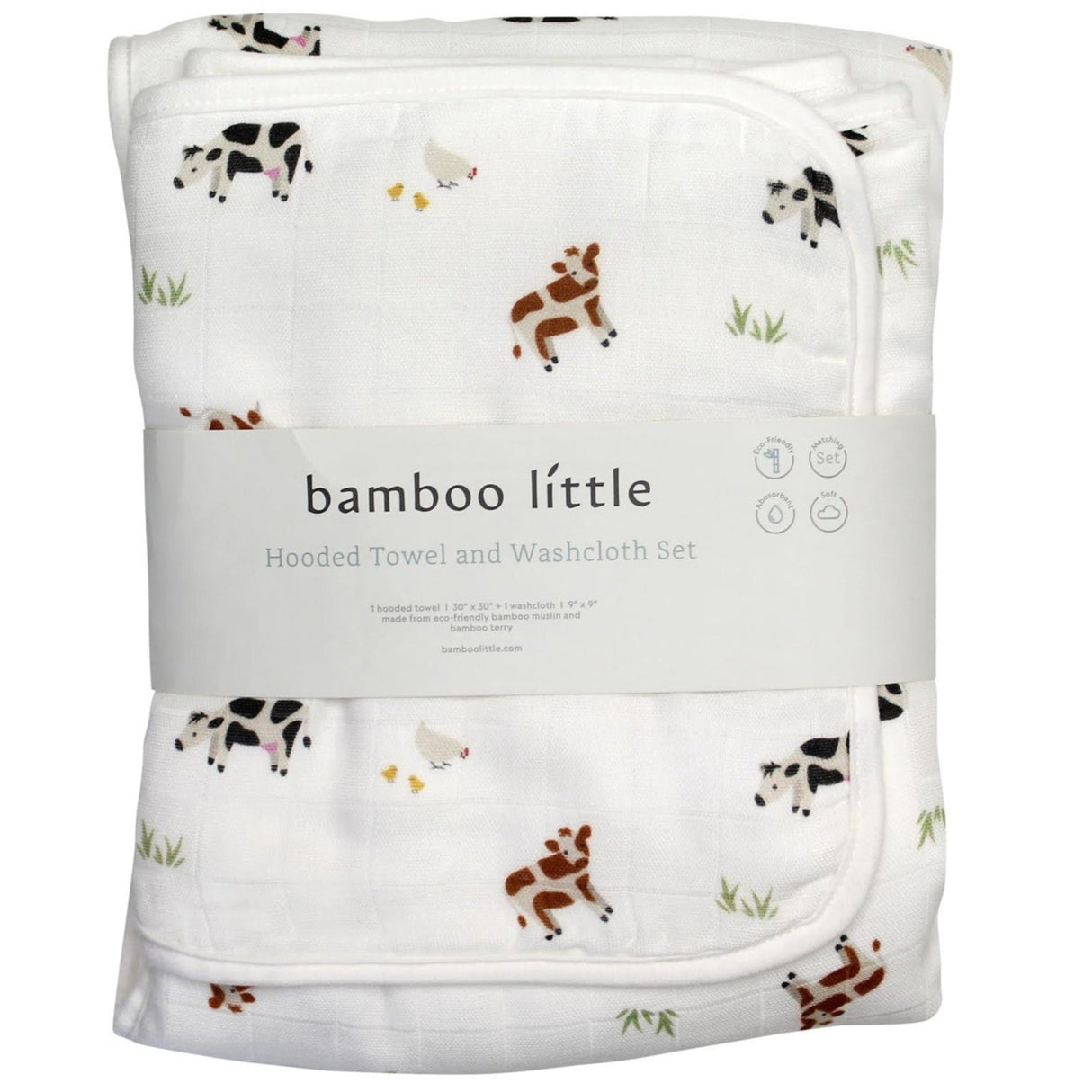 Cow Hooded Towel Set - HoneyBug