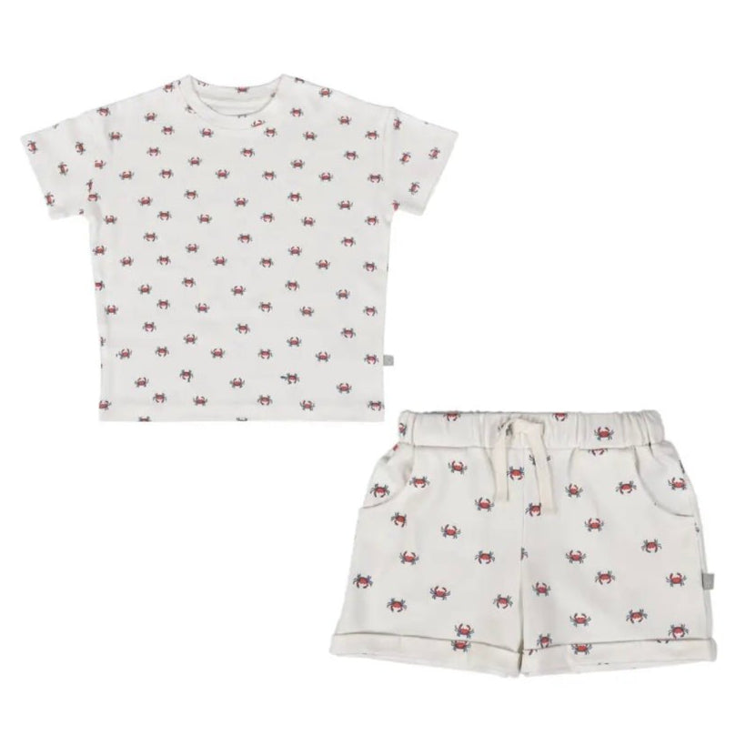 shirt & short set | Crab - HoneyBug