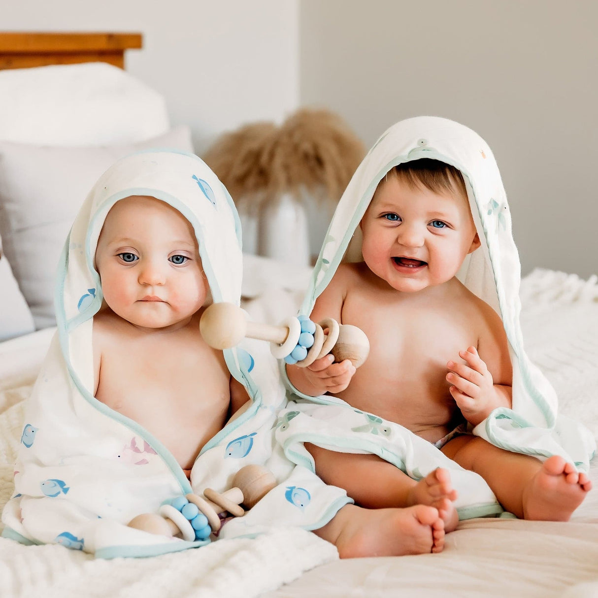 Turtle Hooded Towel Set - HoneyBug