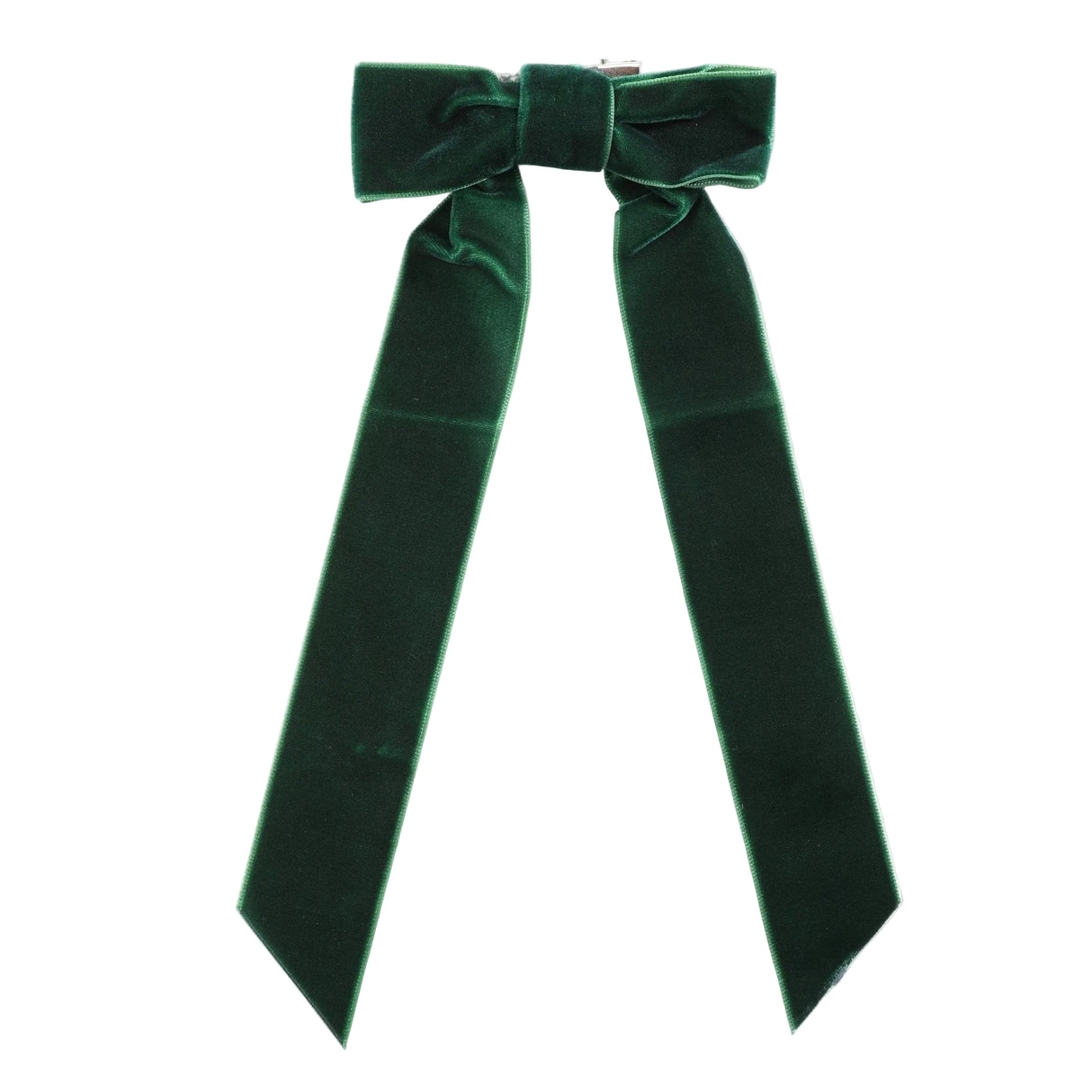 Dark Green Long Tails Hair Bow