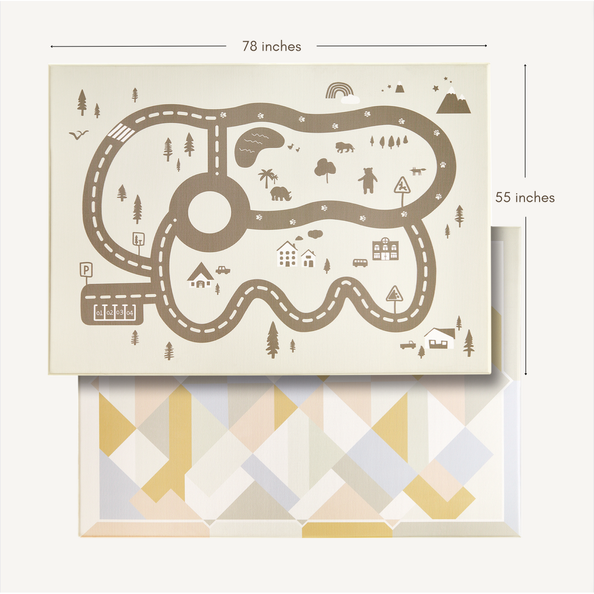 Tiny Land® Baby Playmat Urban Zoo Adventure - HoneyBug