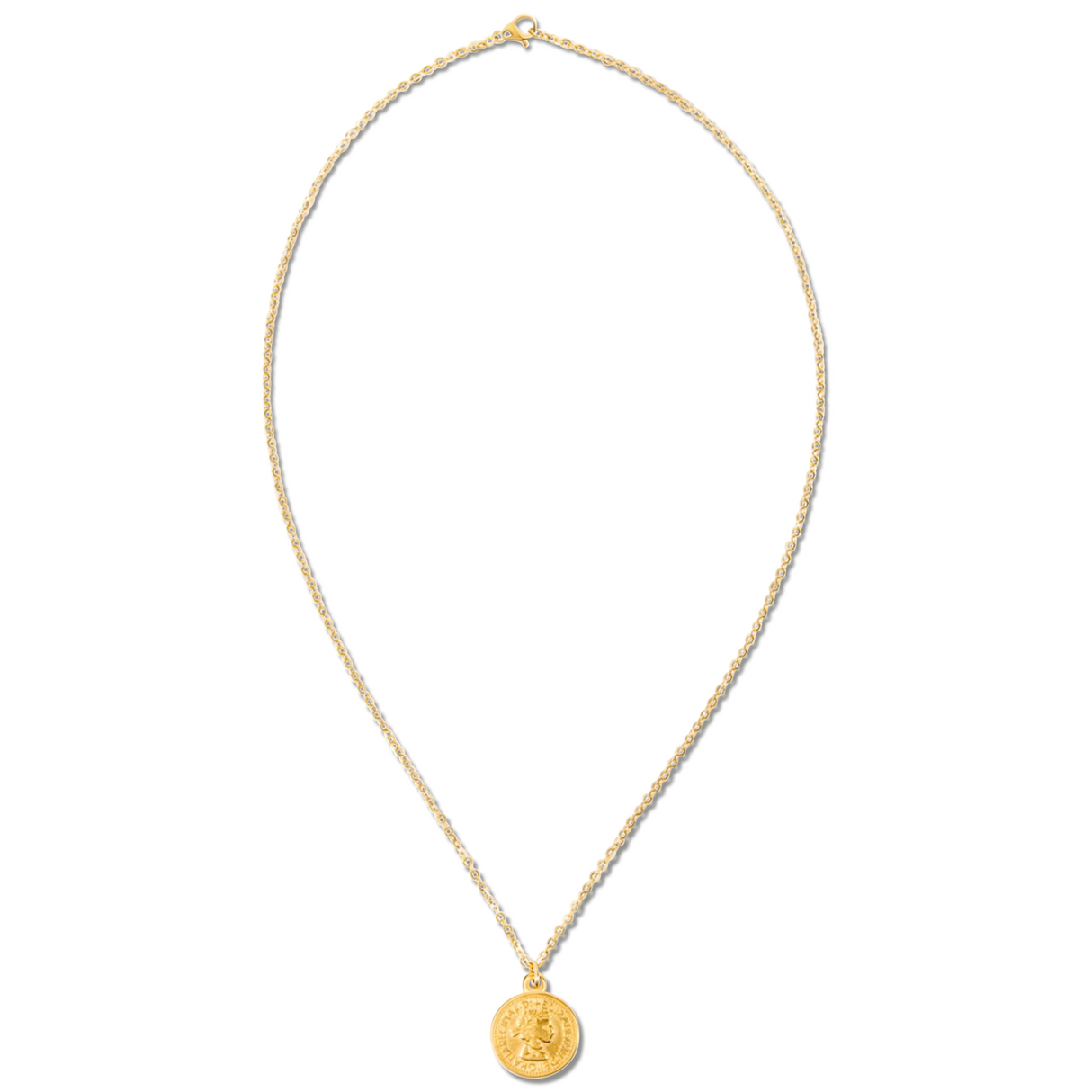 Vida Coin Pendant Necklace - HoneyBug