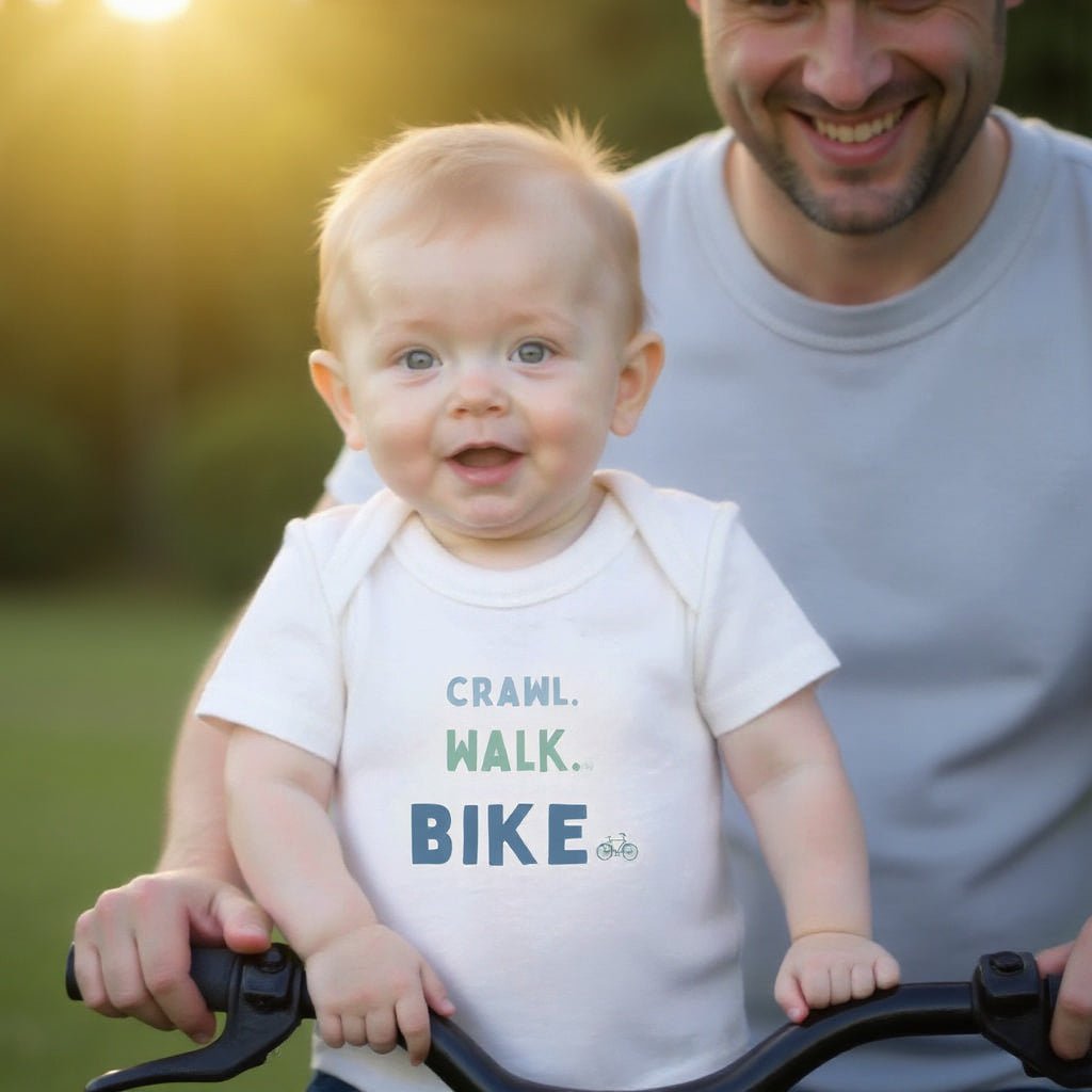 graphic bodysuit | crawl walk bike - HoneyBug