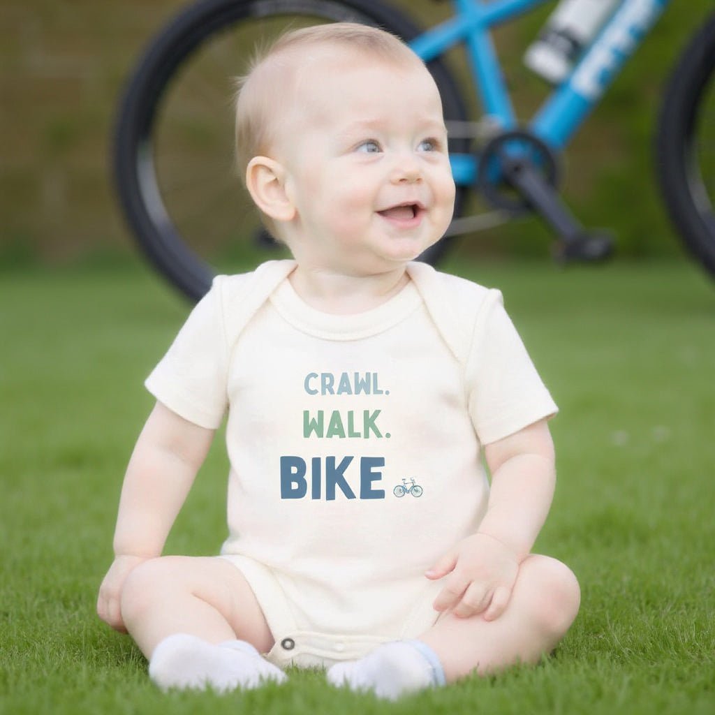 graphic bodysuit | crawl walk bike - HoneyBug