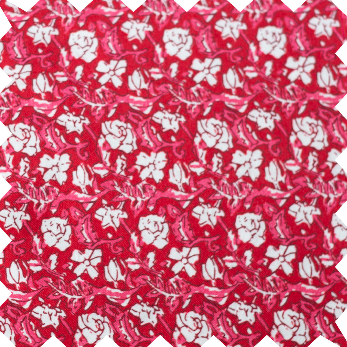 Girls' Smocked Long Sleeves Dress | Red and White Floral - HoneyBug