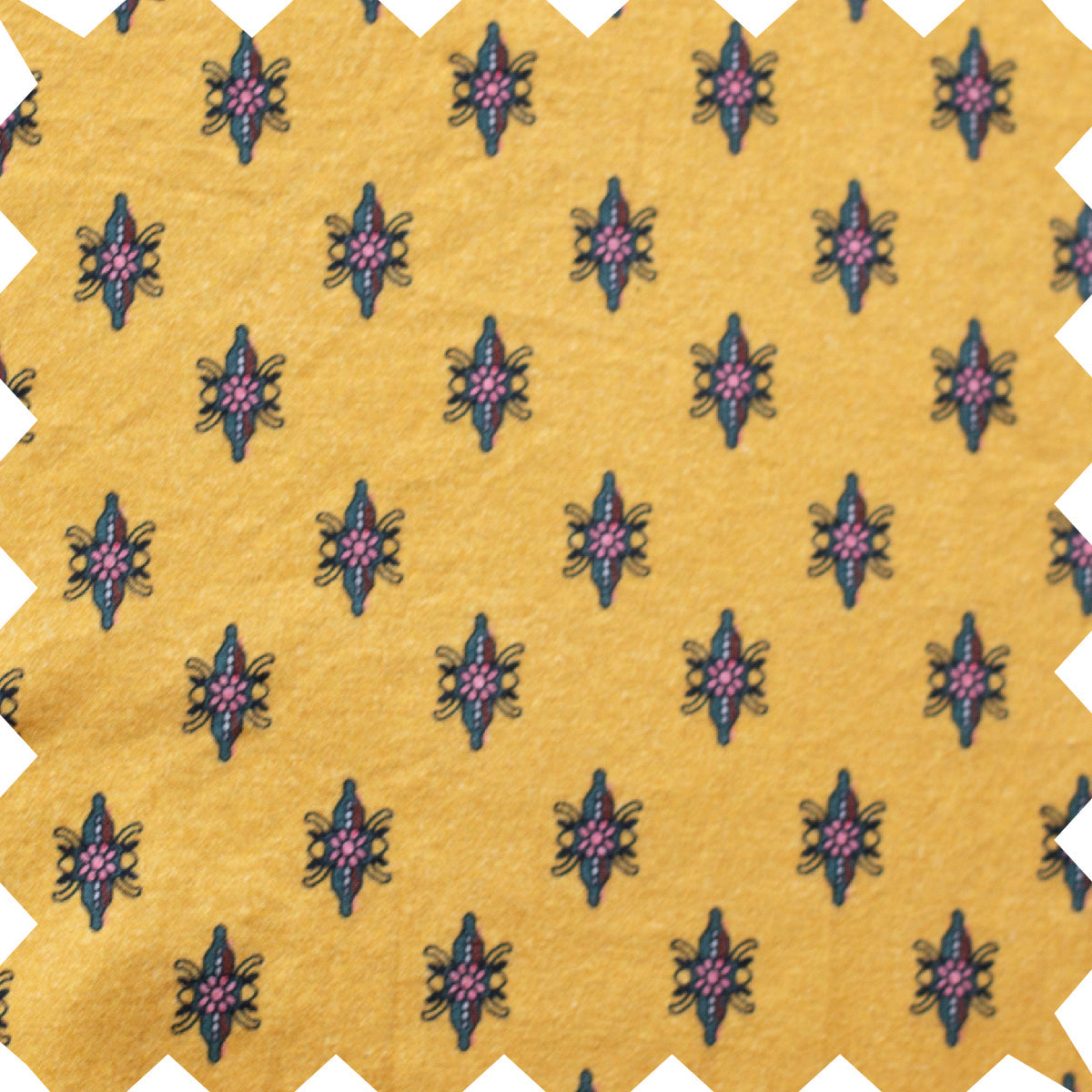 Girls' Long Sleeves Dress with Front Ruffle| Yellow and Pink - HoneyBug