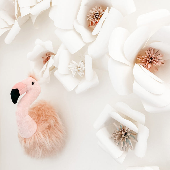 Plush Flamingo Wall Mount - HoneyBug