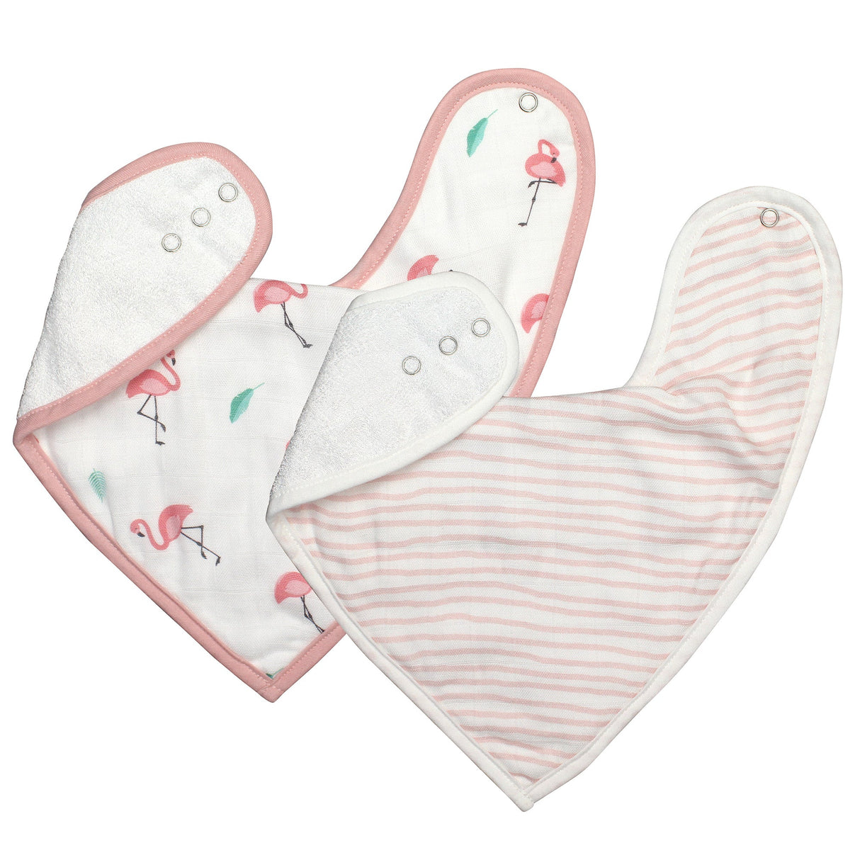 Flamingo Bib Set - HoneyBug