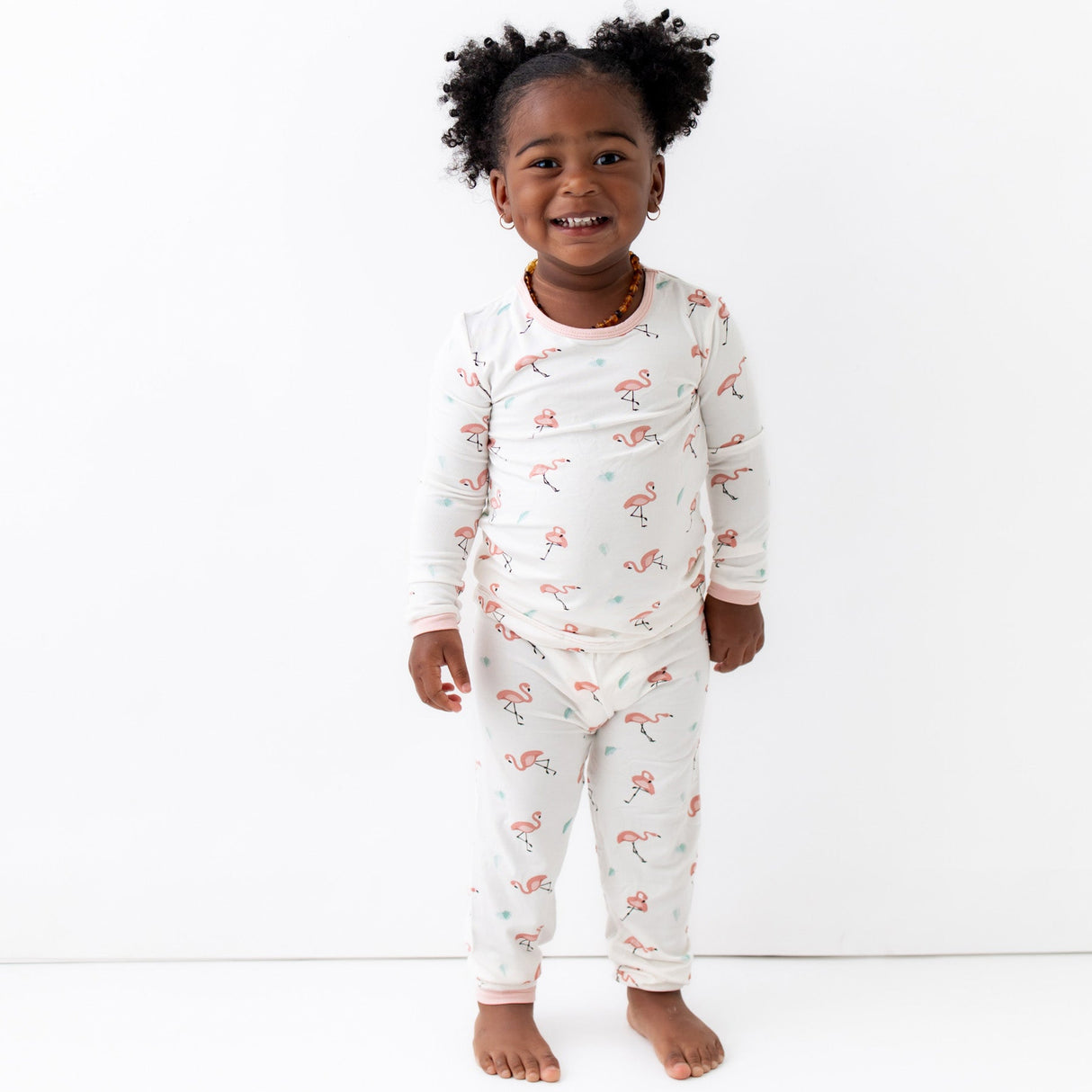 Flamingo Pajama Set - HoneyBug