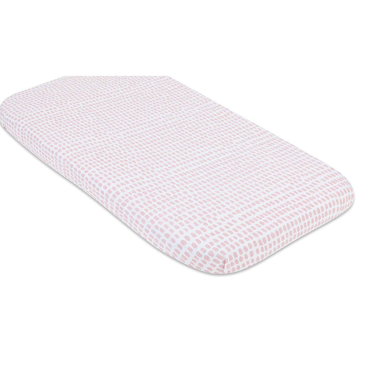 Waterproof Bassinet Sheet Set - Mauve Pink Stripes & Splash - HoneyBug