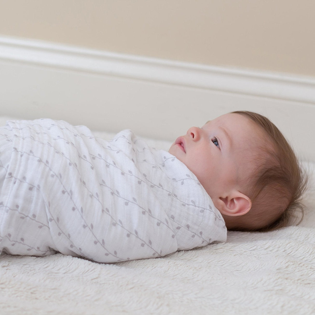 3 Pack Cotton Muslin Swaddle Blanket - Classic Grey - HoneyBug