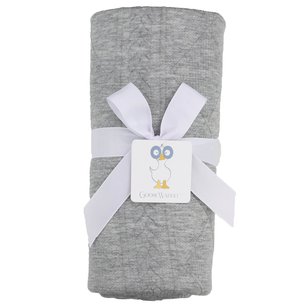 Mommy & Me Knit Blanket Set - Gray - HoneyBug