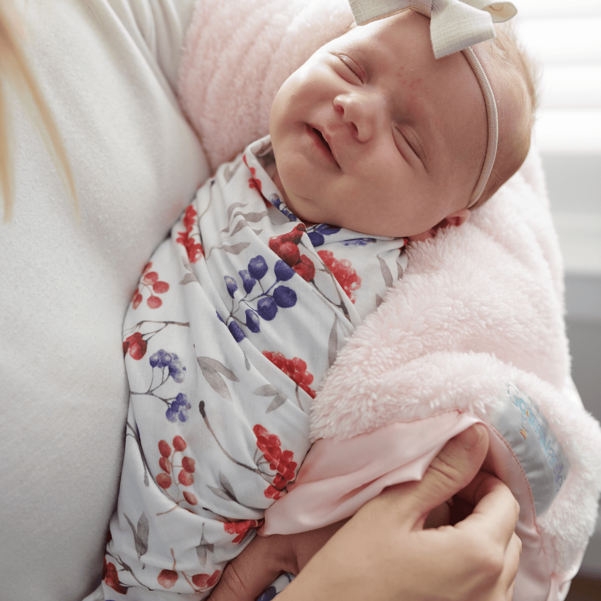 2 PK Newborn Receiving Blankets | Baby Receiving/Swaddle Blankets - HoneyBug