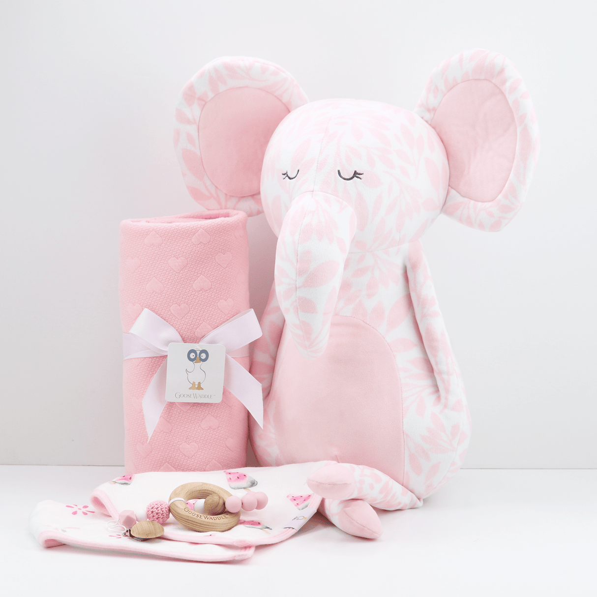 Poppy Elephant Pink Super Soft Plush - HoneyBug