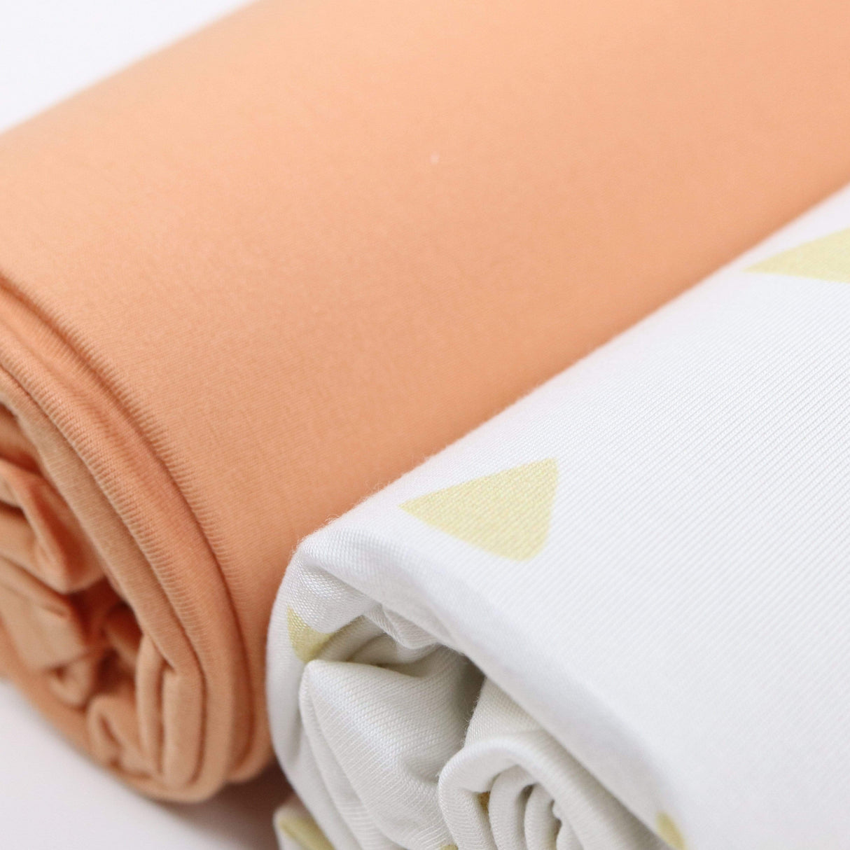 Tan Triangle and Terra Cotta 2 PK Swaddle Blanket - HoneyBug