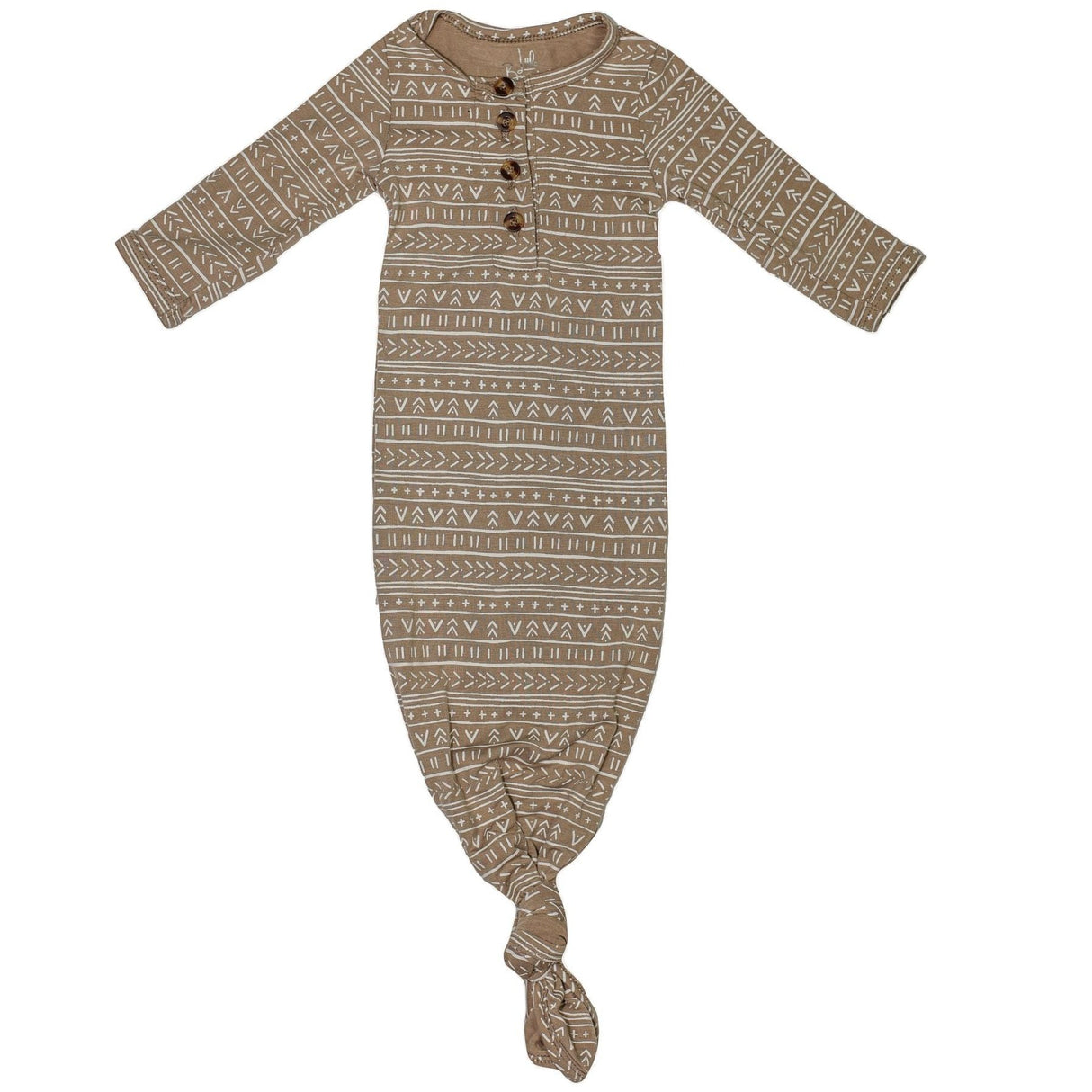 Knotted Baby Gown - Tribal - HoneyBug