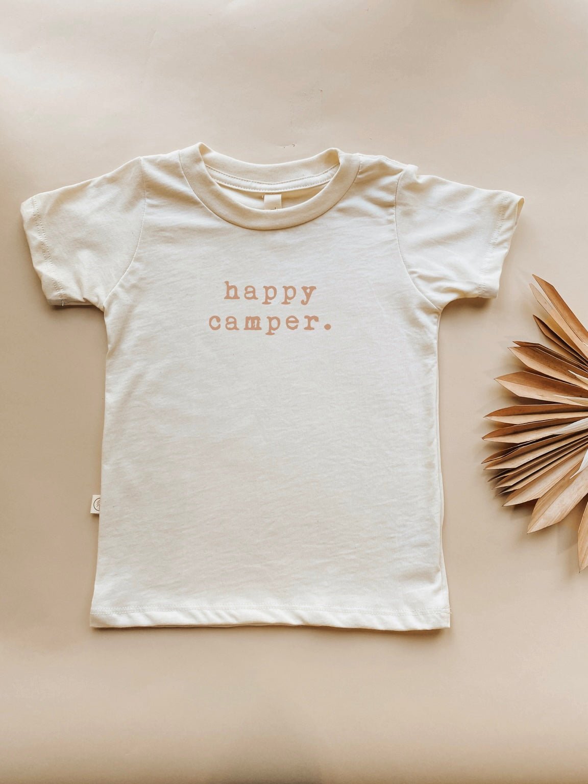 Happy Camper Clay Organic Cotton Short Sleeve Toddler T-Shirt - HoneyBug