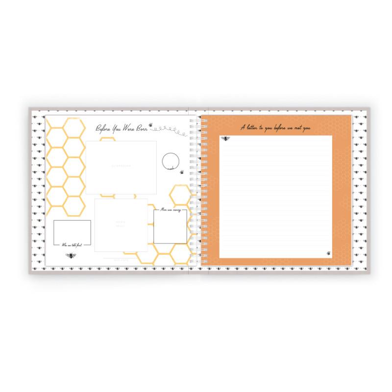 Honey Bee Luxury Memory Baby Book - HoneyBug