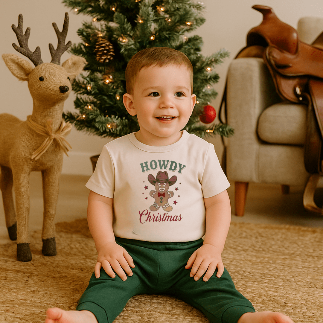 graphic tee | howdy gingerbread christmas - HoneyBug