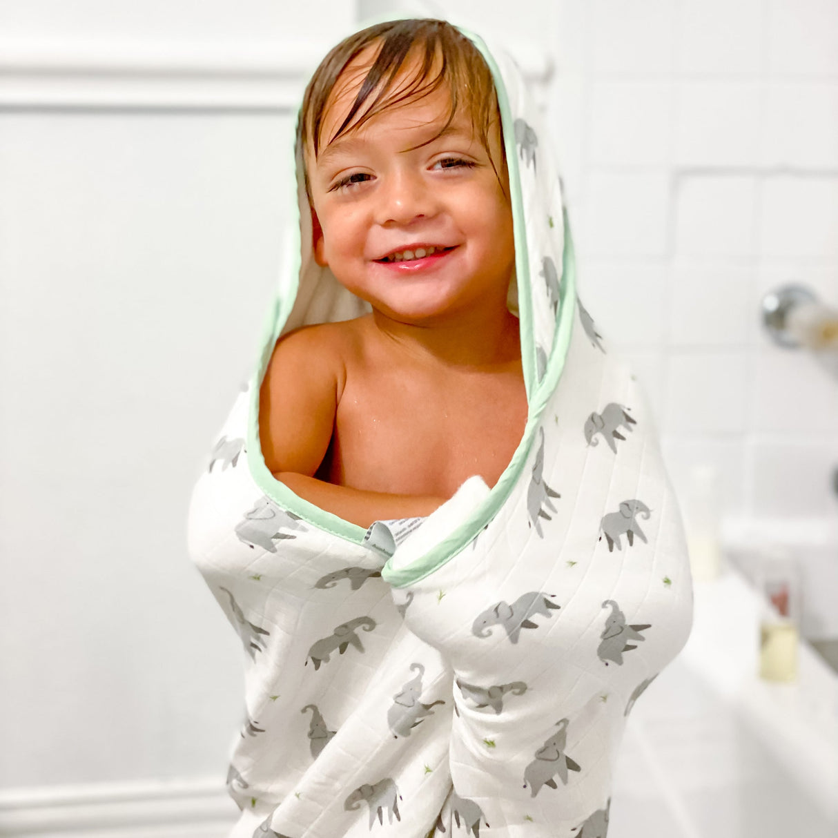 Elephant Hooded Towel Set - HoneyBug