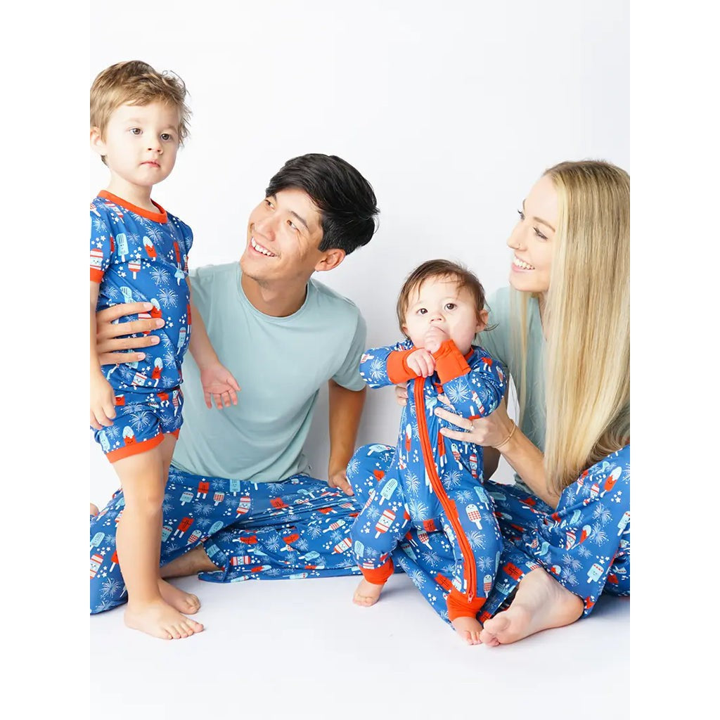 Party Pop Fireworks Convertible Baby Pajama - HoneyBug