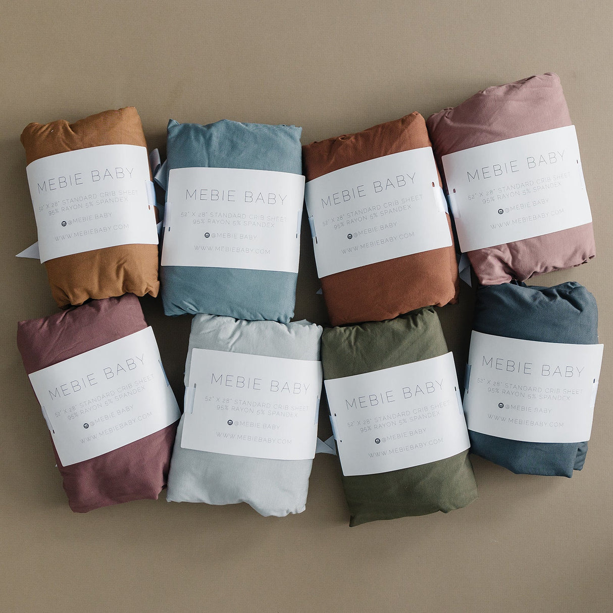 Rust Bamboo Stretch Crib Sheet - HoneyBug