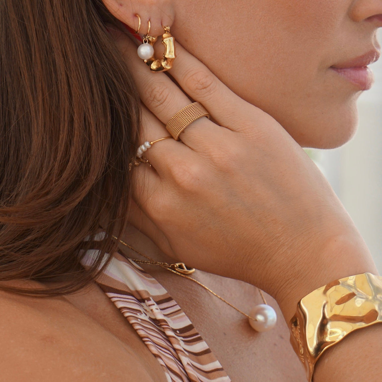 Etta Mesh Ring - HoneyBug