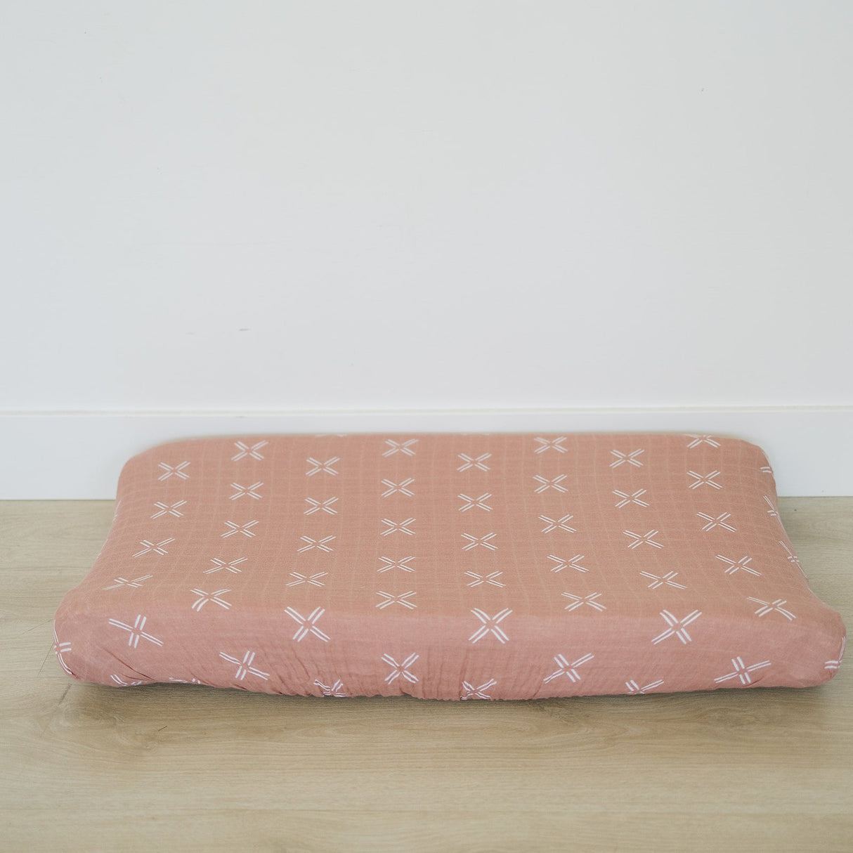 Just Peachy Muslin Changing Pad Cover - HoneyBug