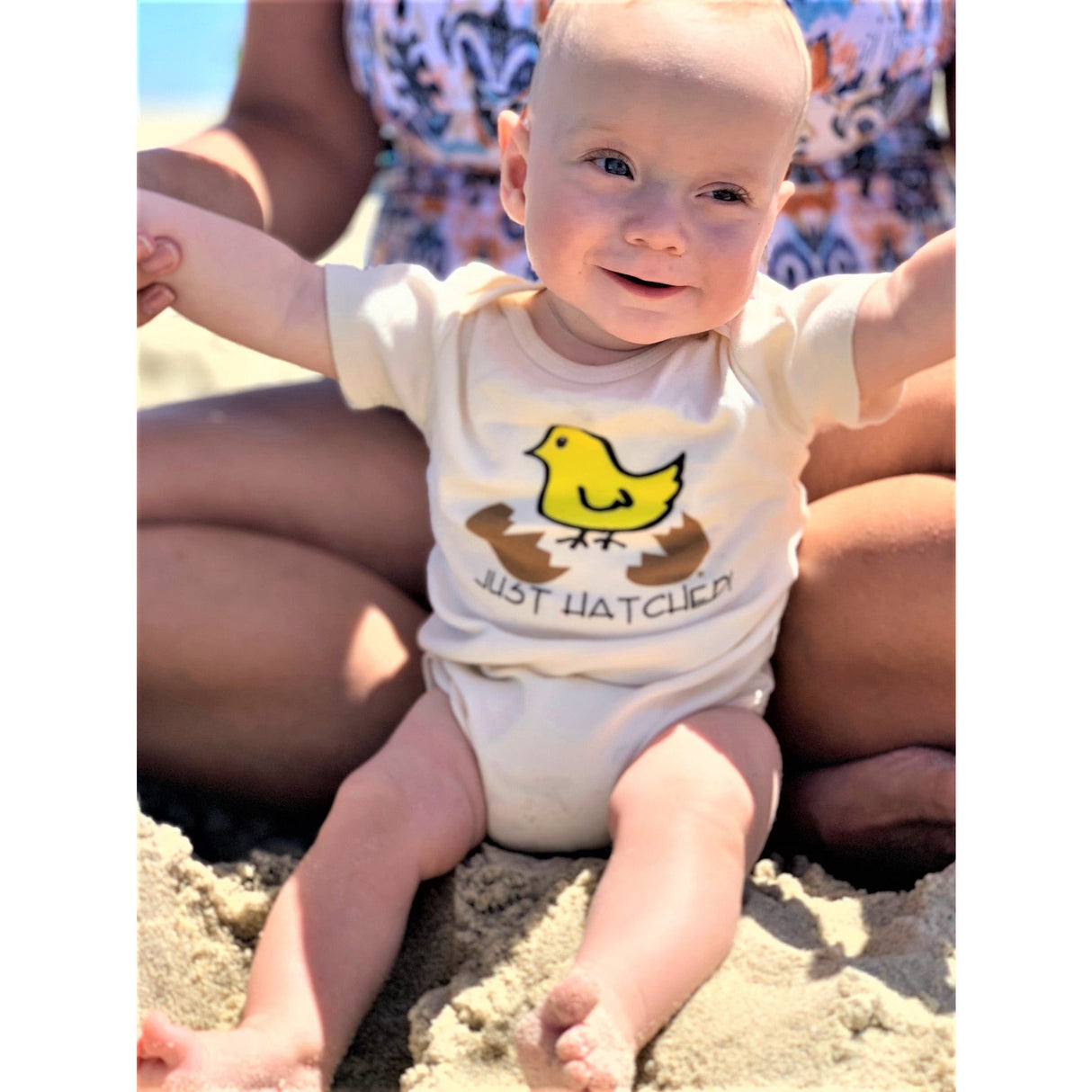Just Hatched Short Sleeve Romper - HoneyBug